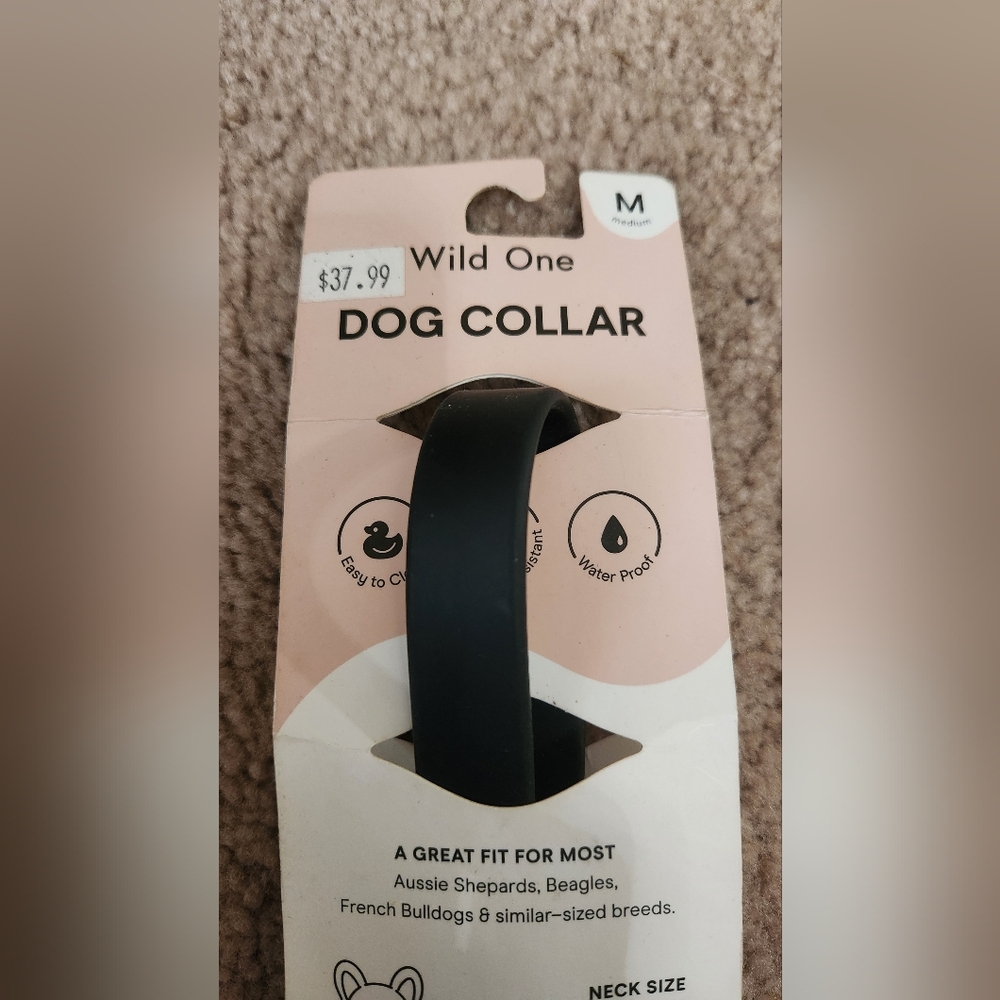 Wild One Black Dog Collar